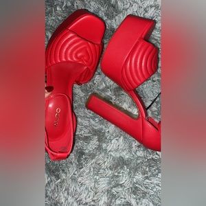 Valentines red Aldo platforms